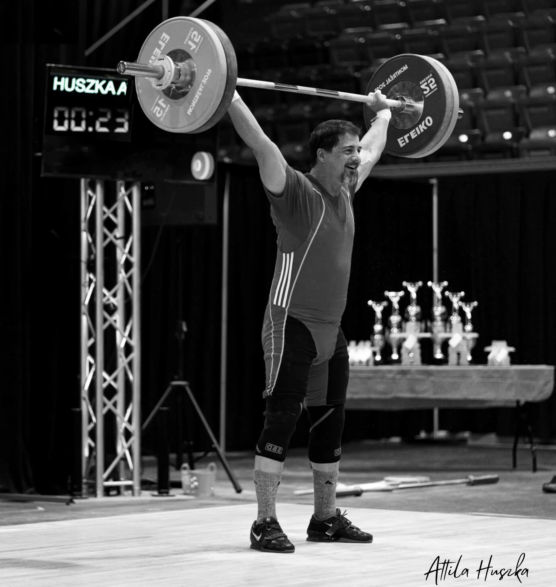 Olympic Weightlifter in competition